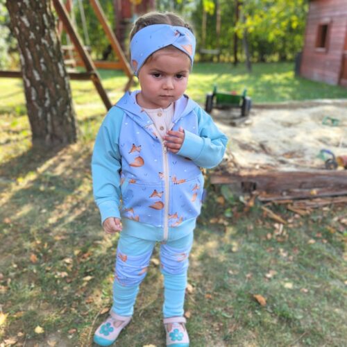 Alternative view of 4BABIES "Rosszcsont" térdfoltos szabadidő nadrág, bambusz & Rókica