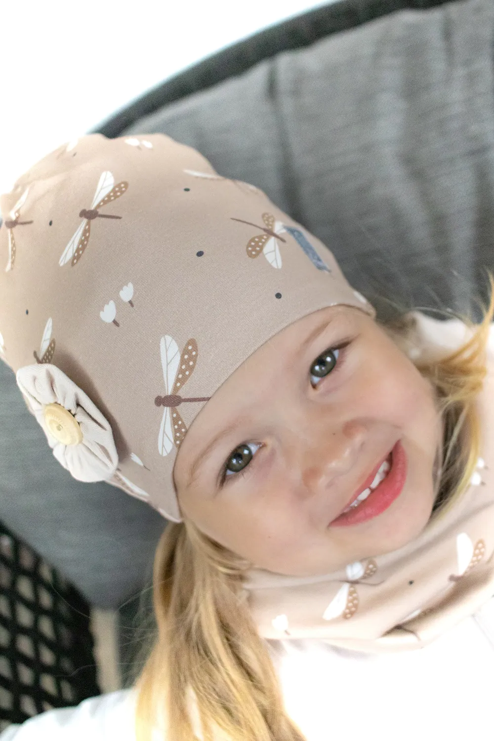 4BABIES "Szitaszirom" sapka & sál szett virággal - Image 2