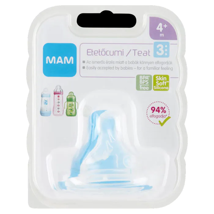 MAM ETETŐCUMI 4+ hónap (3-es, gyors folyású)