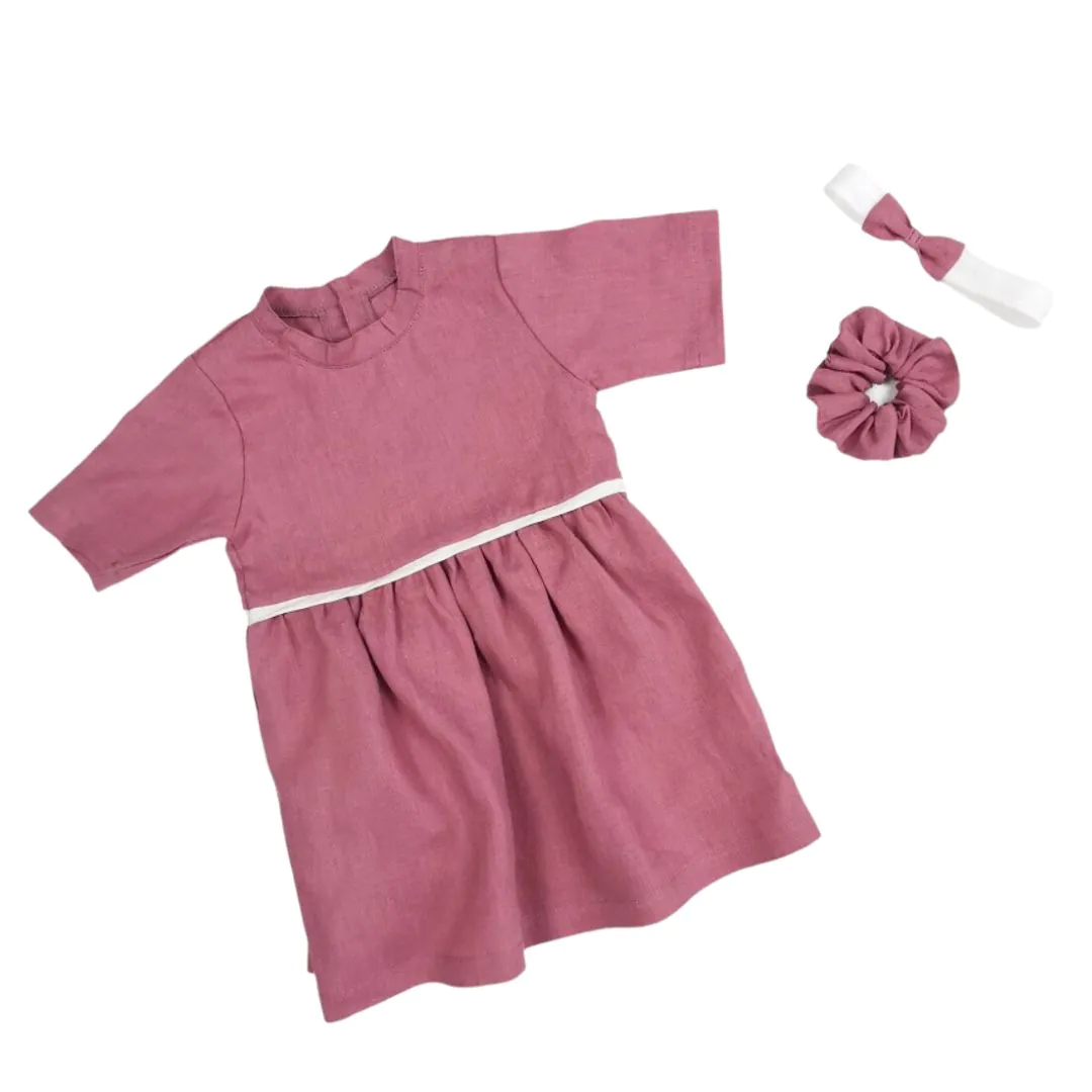 4BABIES "Napraforgó" len ruhácska, mályva