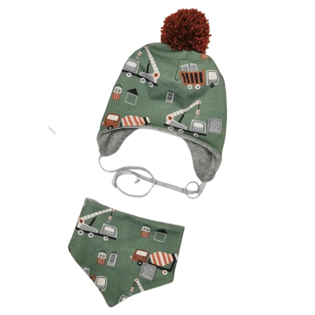4BABIES "Greenbau" babasapka & sál szett