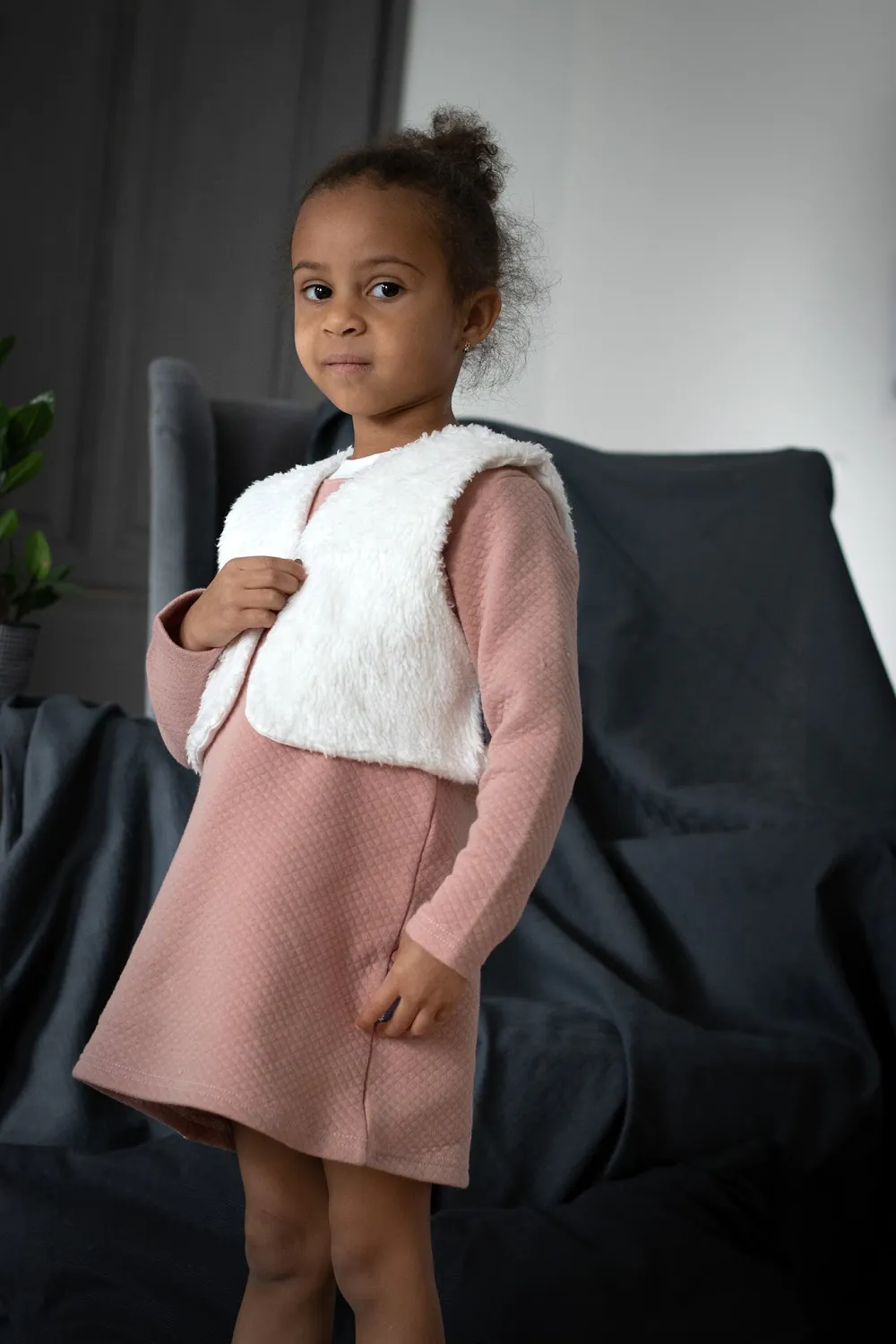 4BABIES Ünnepi kislány ruha szett, old rose - Image 3