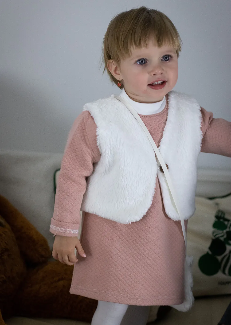 4BABIES Mellény, ekrü szőrmés - Image 4