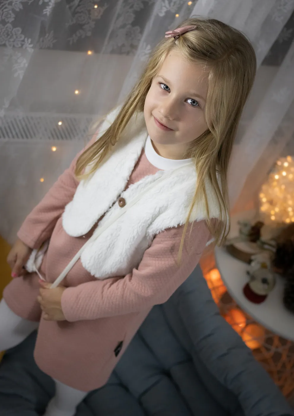 4BABIES Ünnepi kislány ruha szett, old rose - Image 2