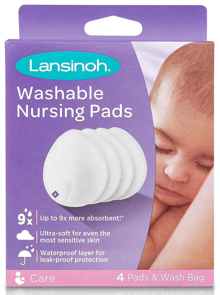 LANSINOH MOSHATÓ MELLTARTÓBETÉT 4 DB-OS, MOSÓZSÁKKAL