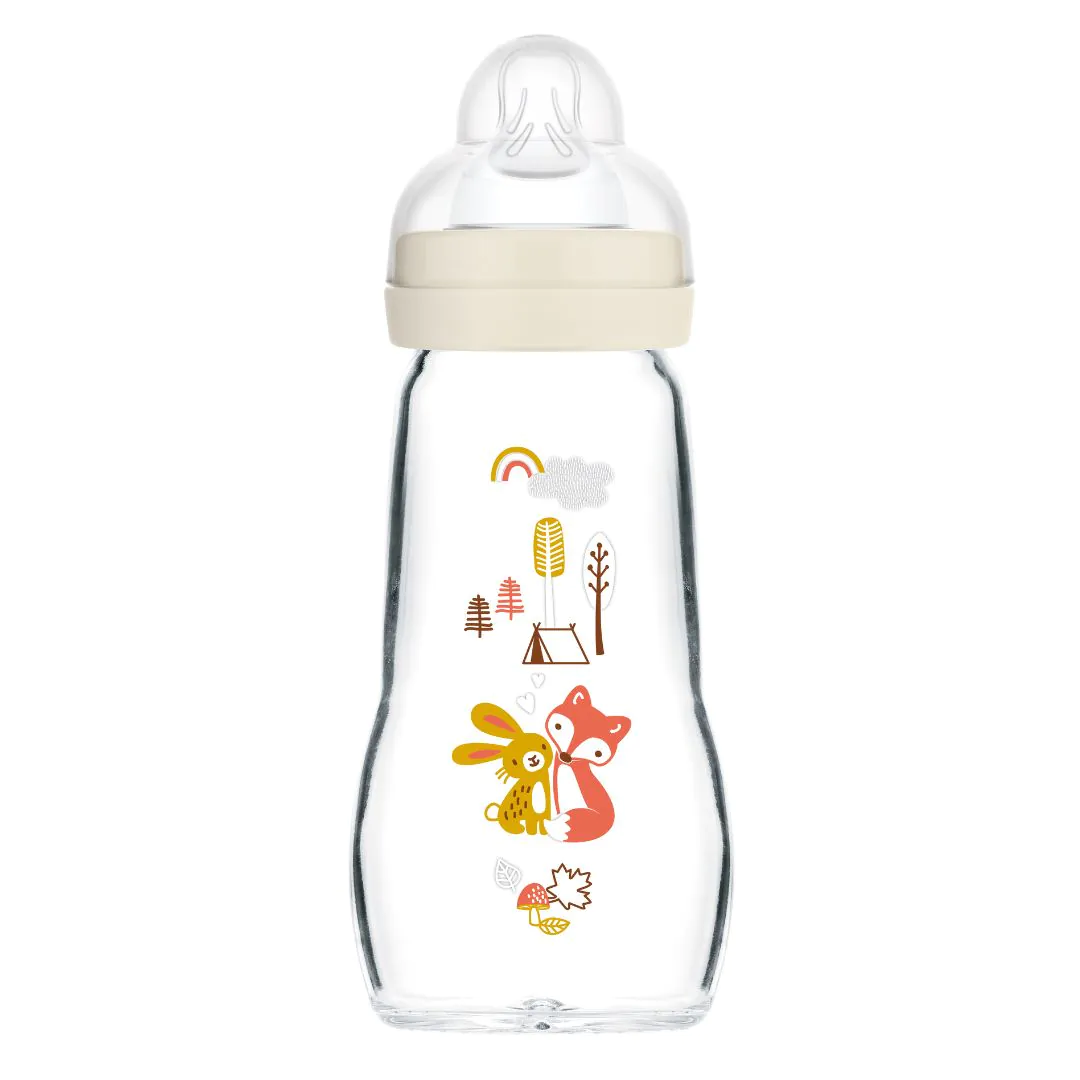 MAM FEEL GOOD ÜVEG CUMISÜVEG 260 ML - bézs