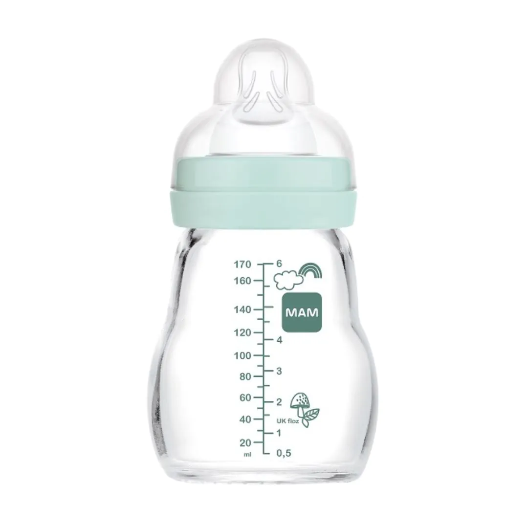 MAM FEEL GOOD 170ML – ÜVEGBŐL KÉSZÜLT CUMISÜVEG (menta) - Image 2