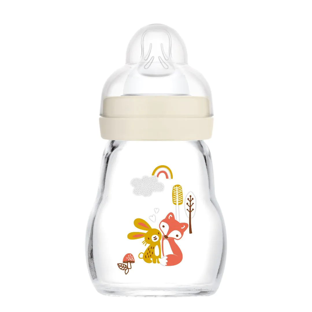 MAM FEEL GOOD 170ML – ÜVEGBŐL KÉSZÜLT CUMISÜVEG (bézs)