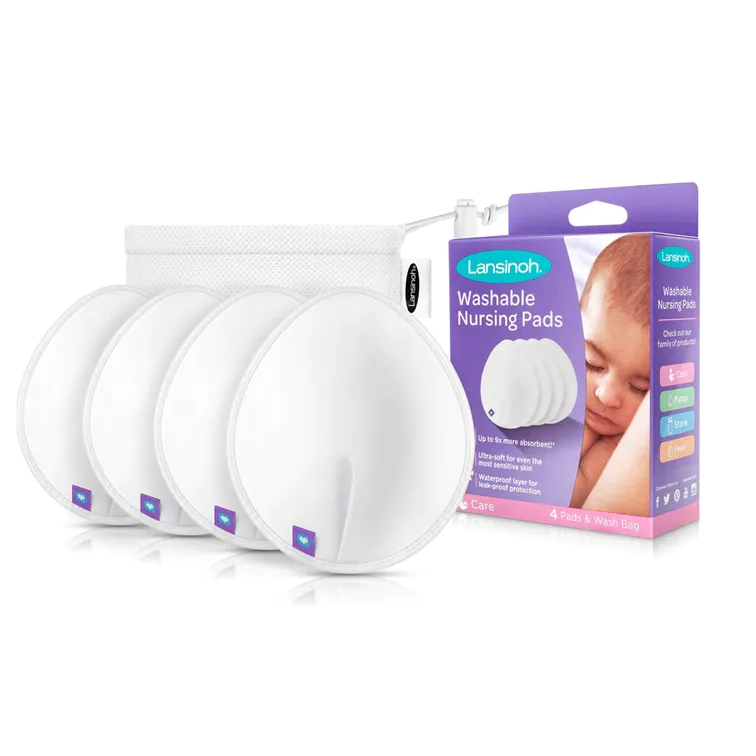 LANSINOH MOSHATÓ MELLTARTÓBETÉT 4 DB-OS, MOSÓZSÁKKAL - Image 2