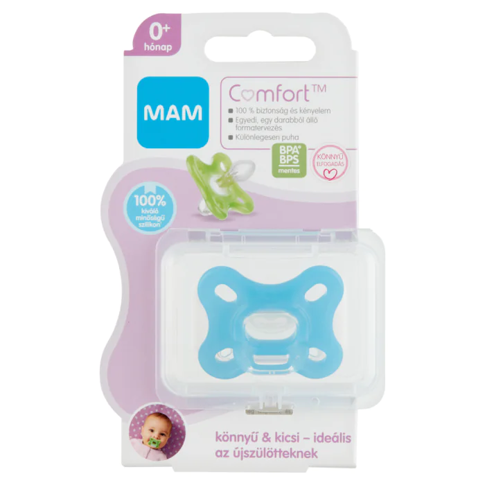 MAM Comfort 0-2 - szilikoncumi (többféle színben)