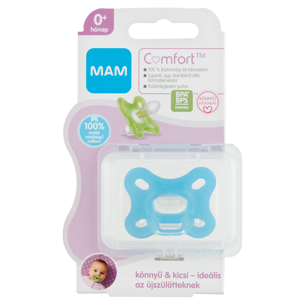 MAM Comfort 0-2 - szilikoncumi (többféle színben)