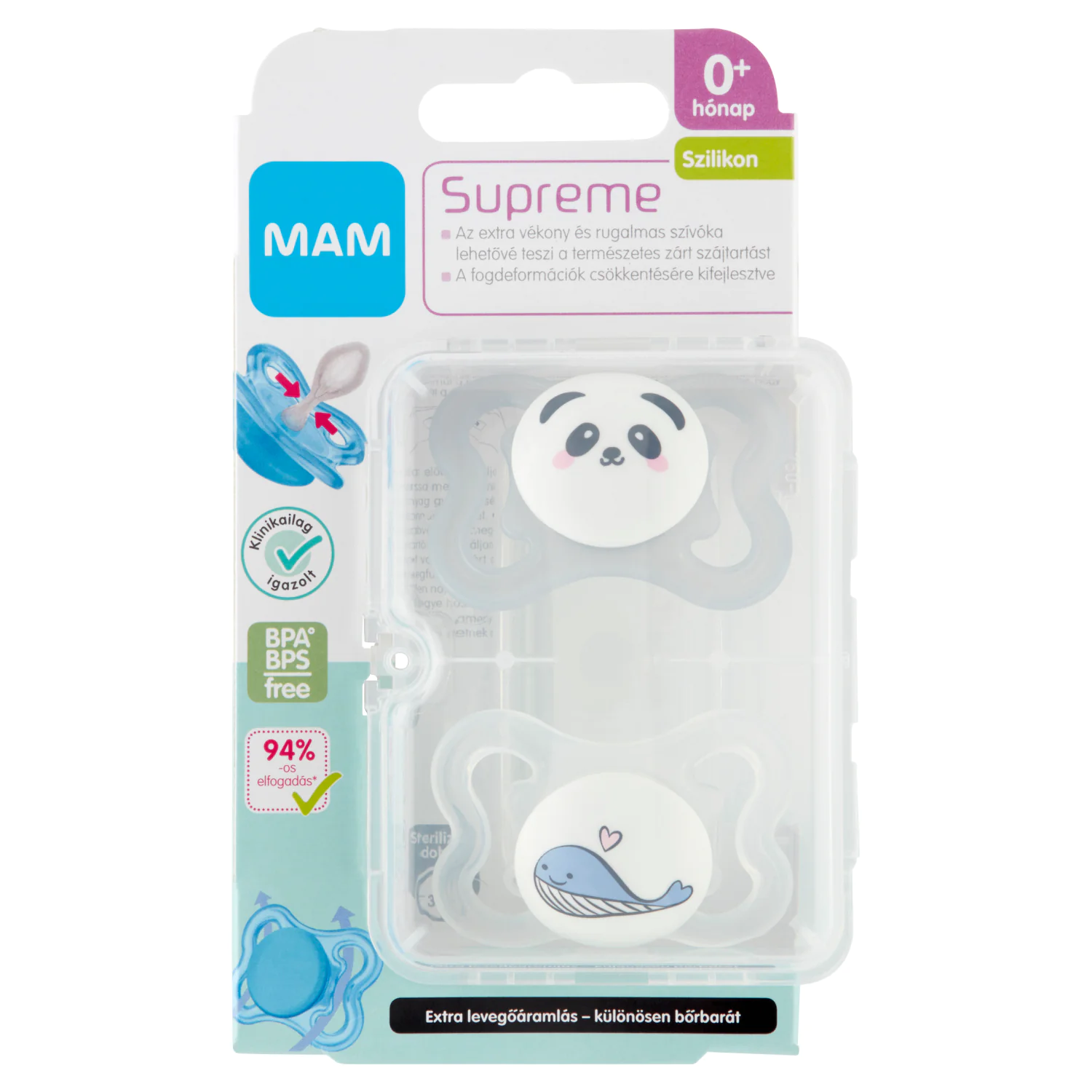 MAM SUPREME CUMI DUPLA 0+ HÓNAP - SZIVÁRVÁNY - Image 2