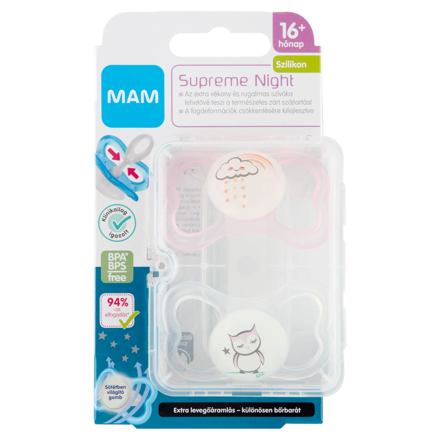 MAM Supreme night cumi, dupla, 16+ hónap, teknős és cica - Image 3