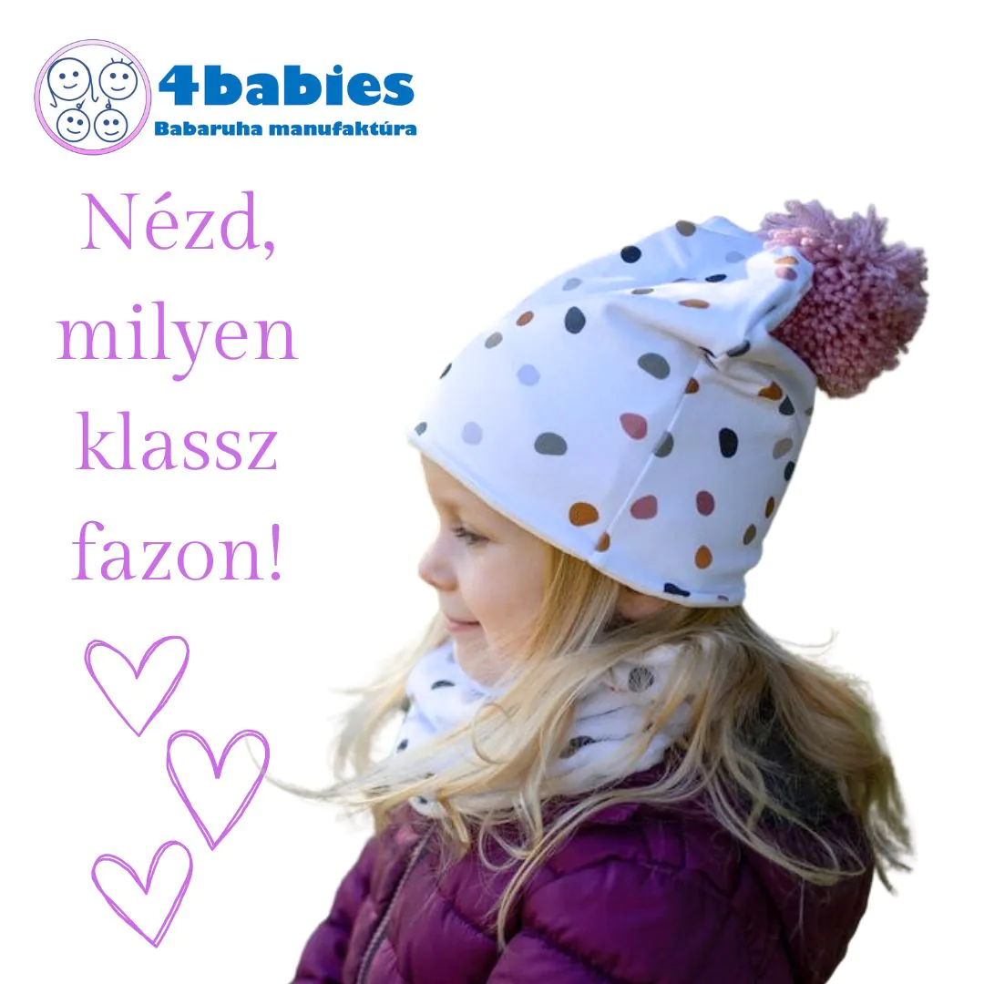 4BABIES "Zizi" sapka & sál szett - Image 3