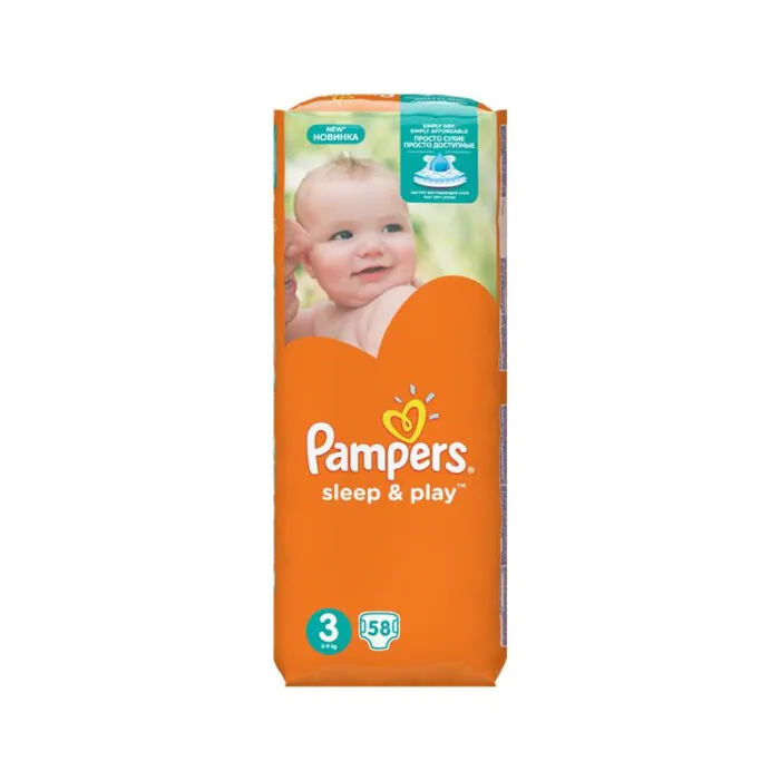 PAMPERS SLEEP&PLAY PELENKA (3-AS) 4 - 9 KG (58 DB/CS)