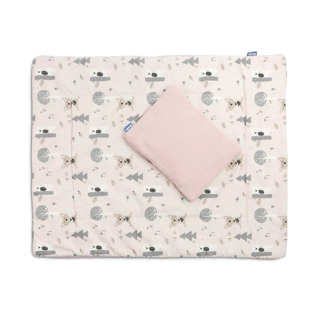 SENSILLO MUSZLIN ÁGYNEMŰ GARNITÚRA, RÓZSASZÍN ERDŐ - Image 3