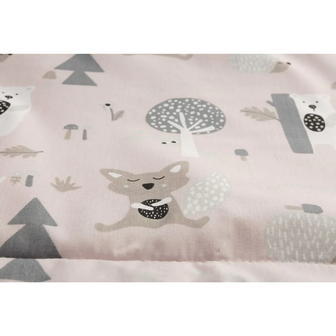 SENSILLO MUSZLIN ÁGYNEMŰ GARNITÚRA, RÓZSASZÍN ERDŐ - Image 4