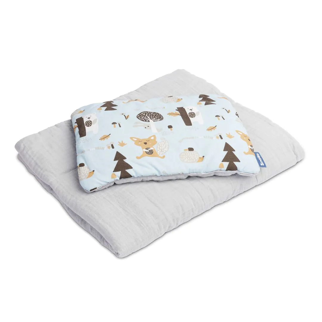 SENSILLO MUSZLIN ÁGYNEMŰ GARNITÚRA, KÉK ERDŐ - Image 2