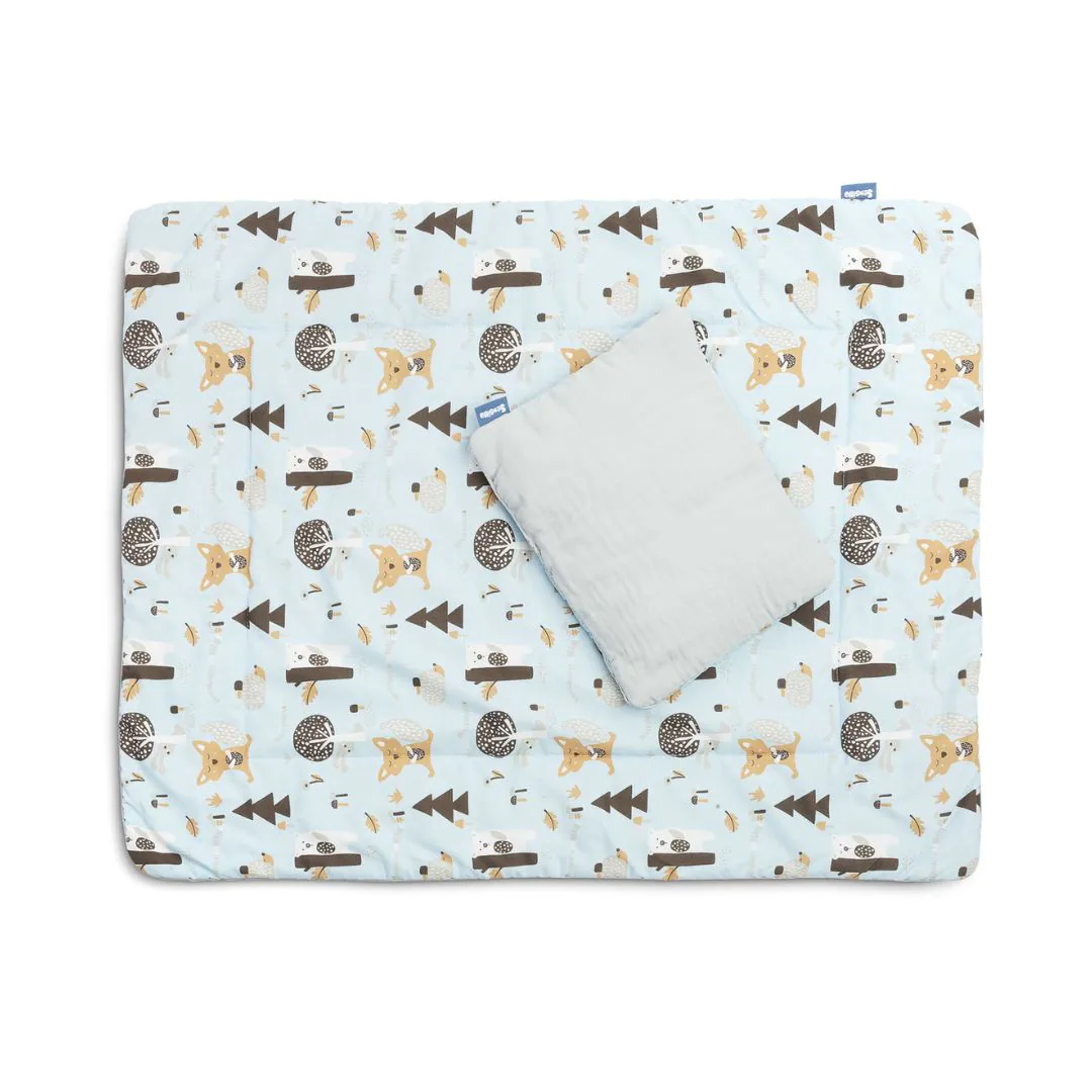 SENSILLO MUSZLIN ÁGYNEMŰ GARNITÚRA, KÉK ERDŐ - Image 3