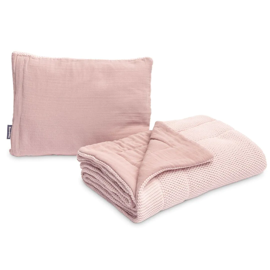 SENSILLO MUSZLIN ÁGYNEMŰ GARNITÚRA, RÓZSASZÍN