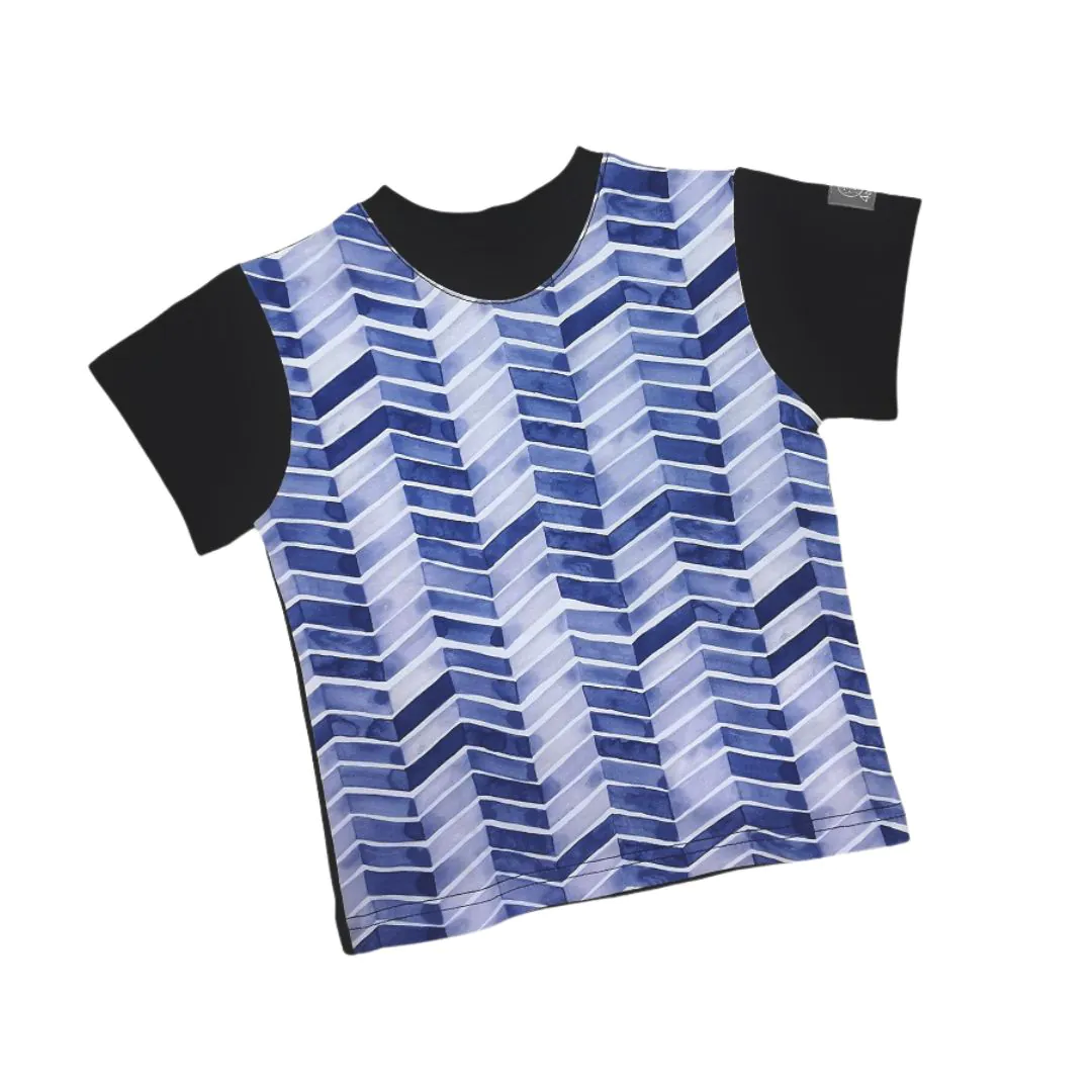 4BABIES "3D" póló, sötétkék