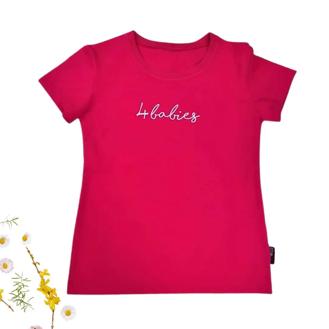 4BABIES prémium női póló, pink