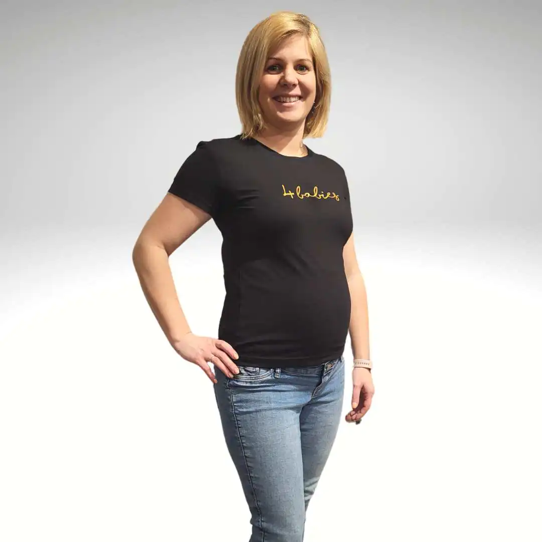 4BABIES prémium női póló, zsályazöld - Image 2