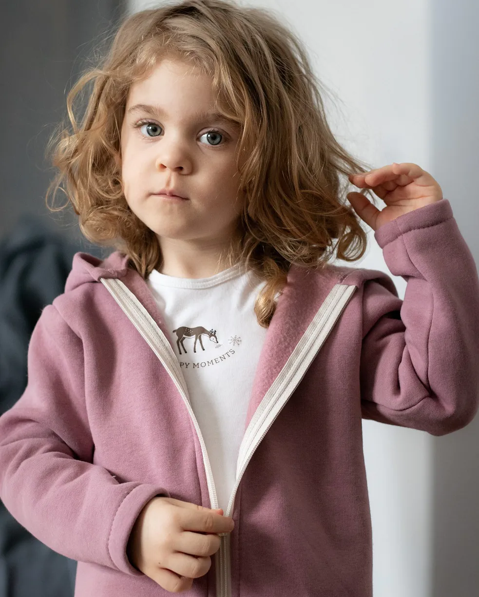 4BABIES Thermo cipzáras pulóver, mályva - Image 2