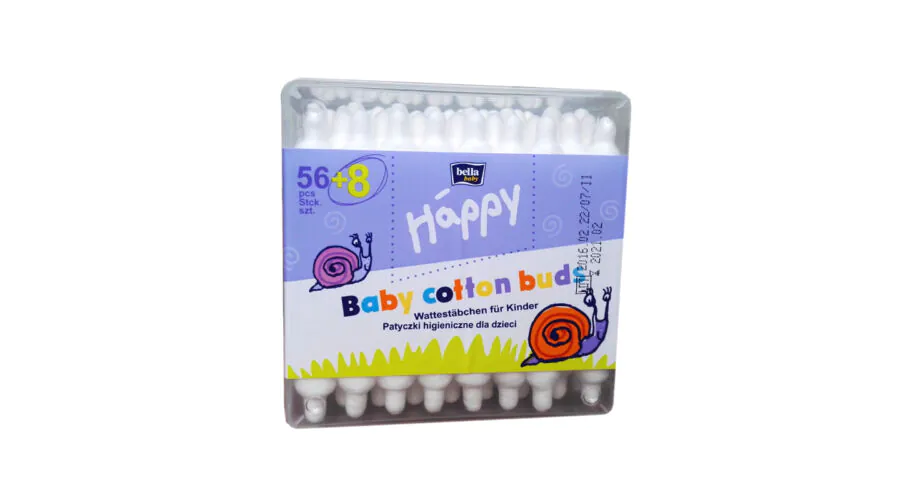 Bella Happy Fültisztító Biztonsági, papírszárral (64 db/cs)