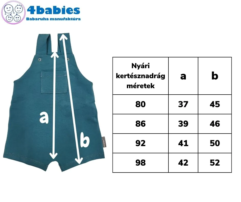4BABIES "Szárnyaló" kertésznadrág & póló szett - Image 4