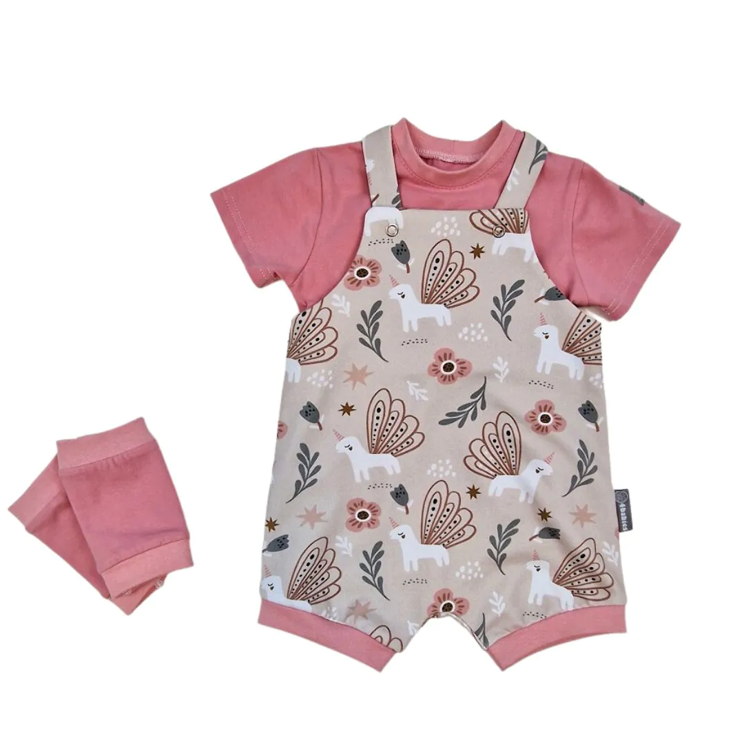 4BABIES "Szárnyaló" kertésznadrág & póló szett