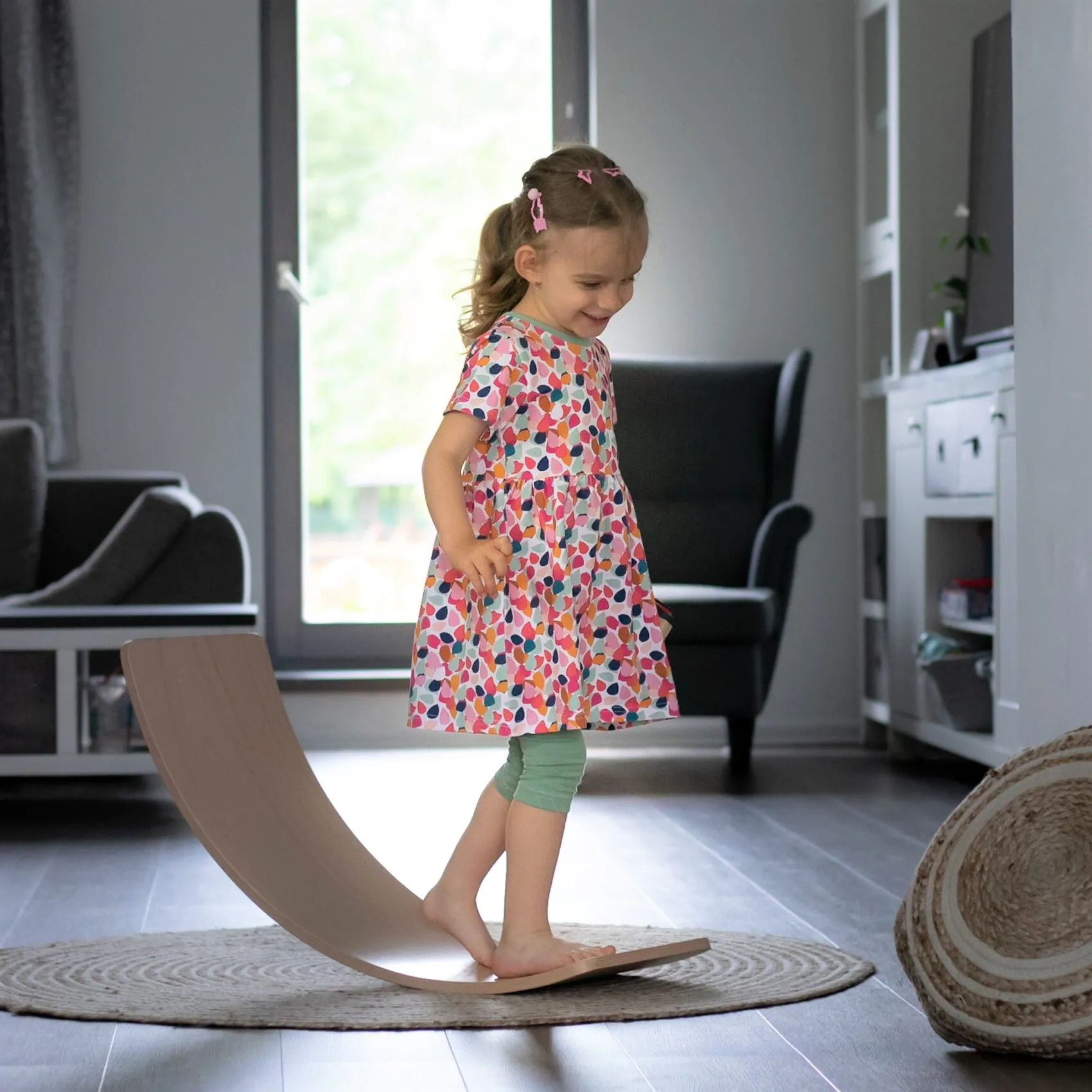 4BABIES "Színes szirmok" kislány ruha & leggings szett - Image 2