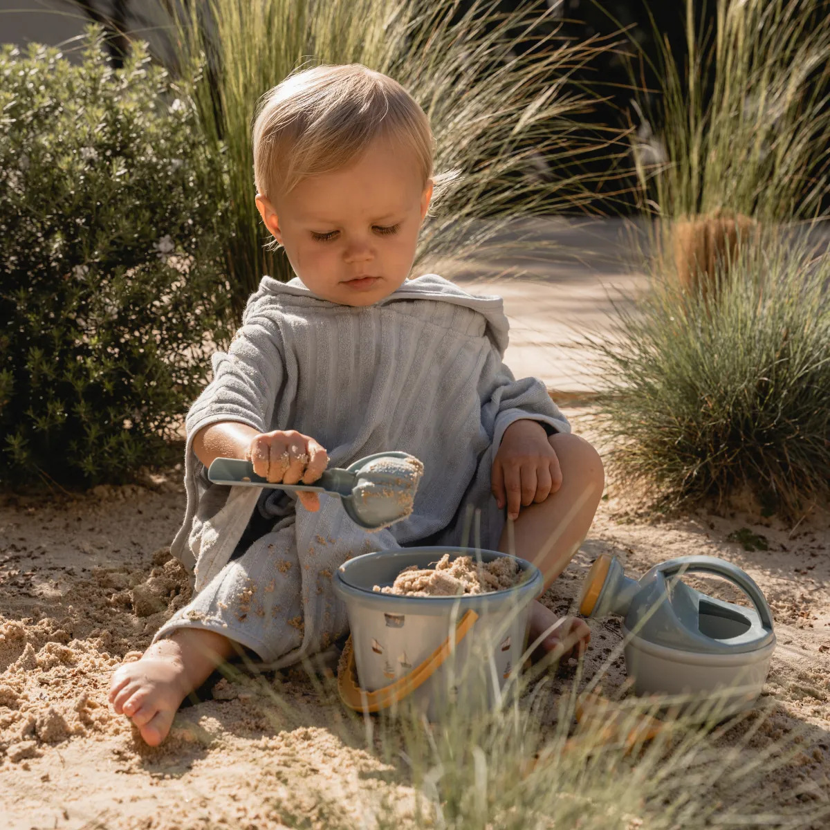 Little Dutch gyerek fürdőponcsó, kék - Image 2