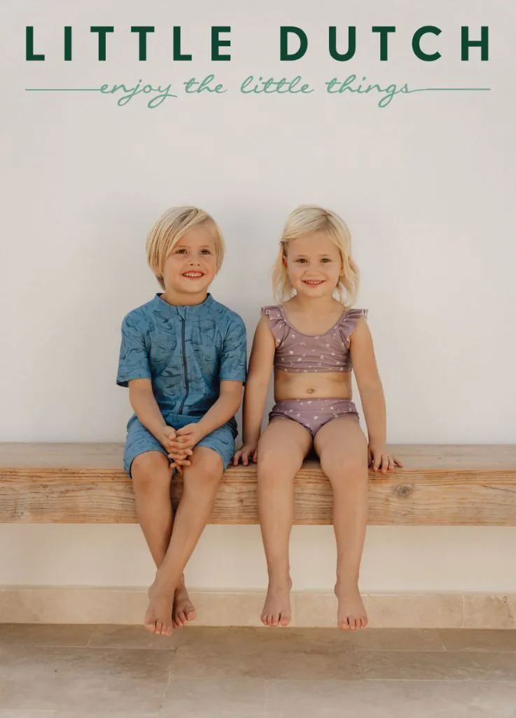 LITTLE DUTCH gyerek fürdőbugyi mályva virág - Image 2