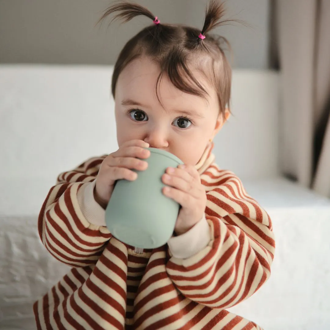 MUSHIE szilikon itatópohár, világos türkiz - Image 4