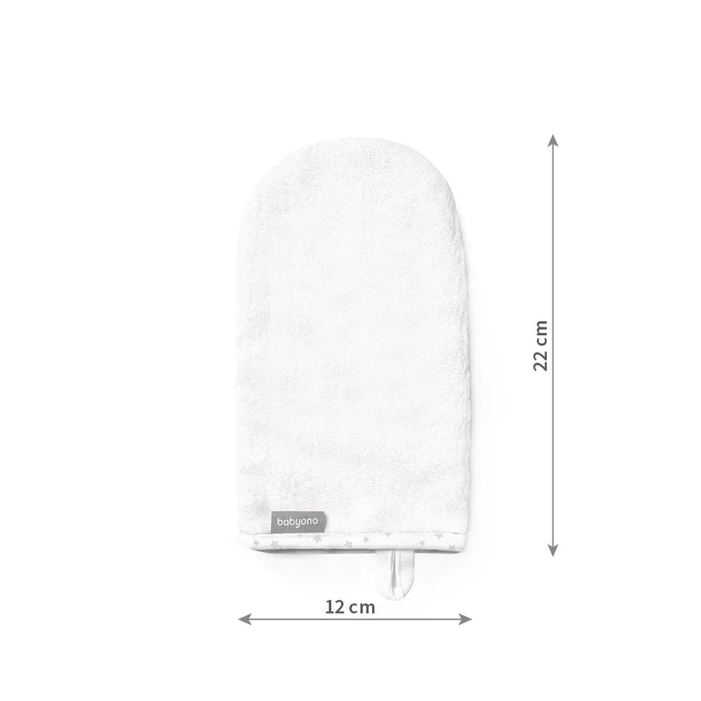 BabyOno fürdetőkesztyű - bambusz fehér