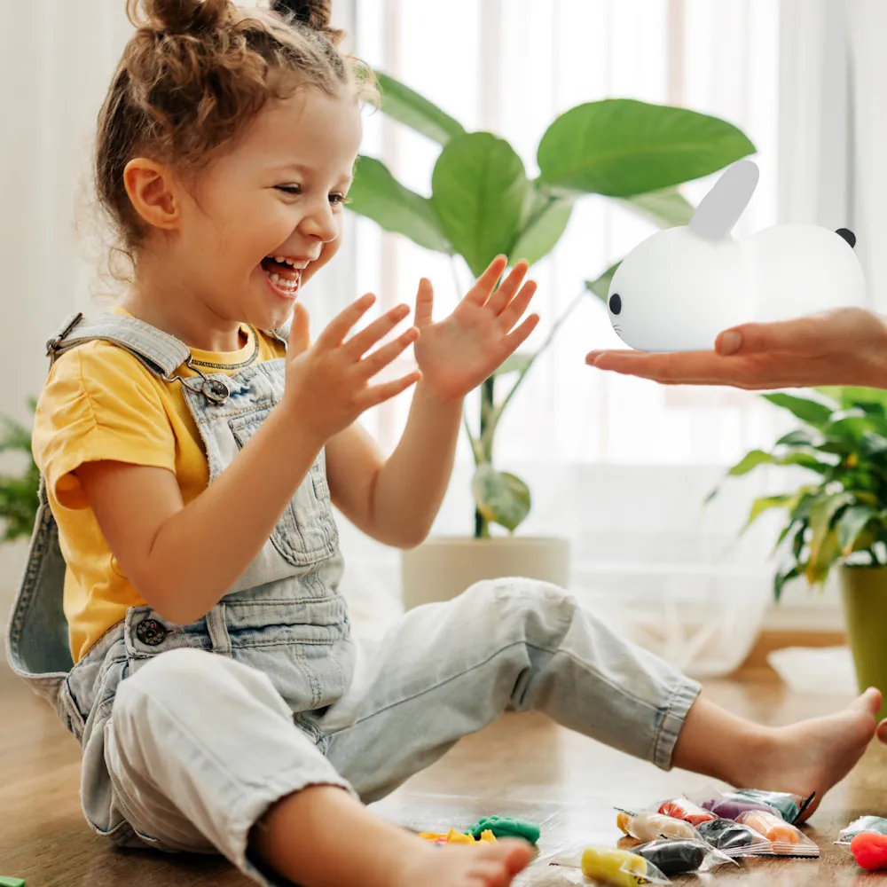 Neno LED éjjeli-fény Nyuszi távirányítóval - Image 6