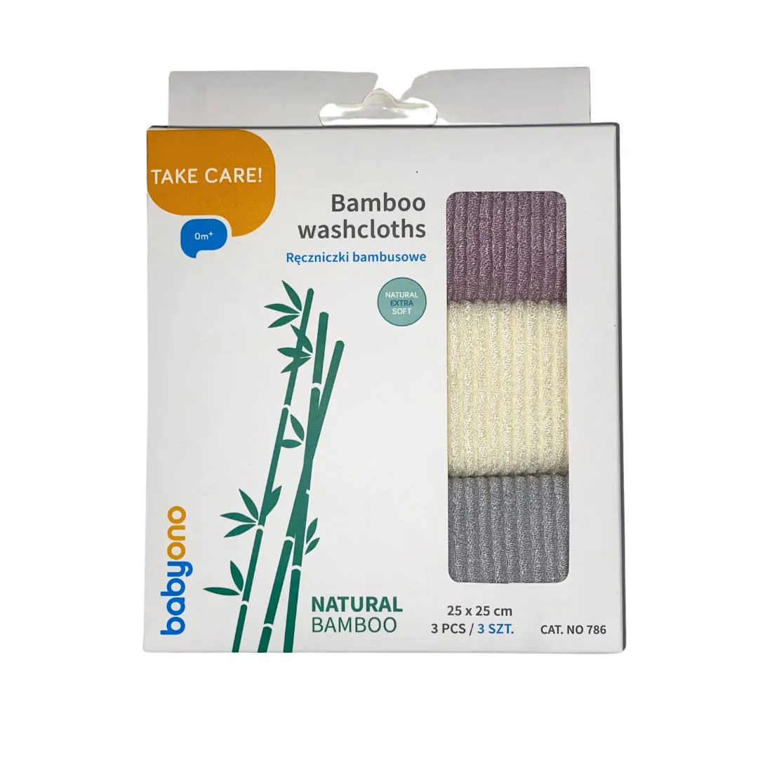 BABYONO fürdetőkendő - bambuszos lila