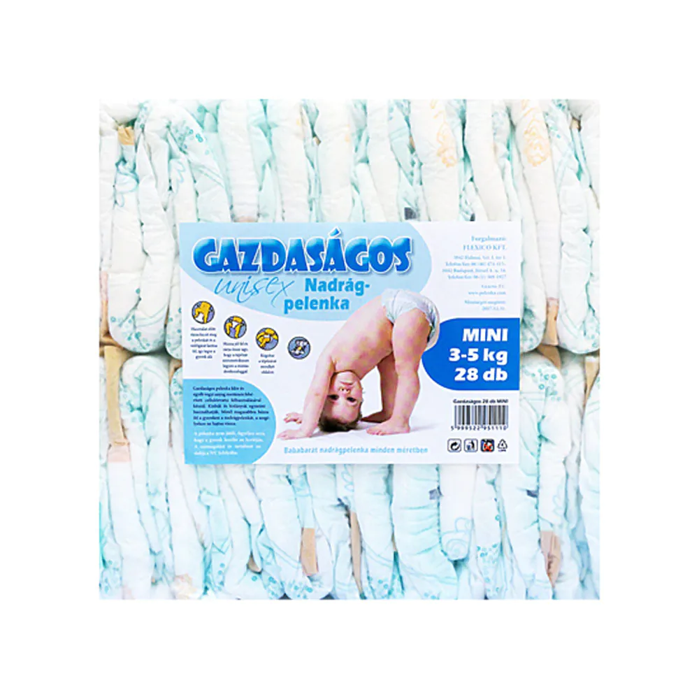 Gazdaságos pelenka, 28db-os, mini 3-5kg