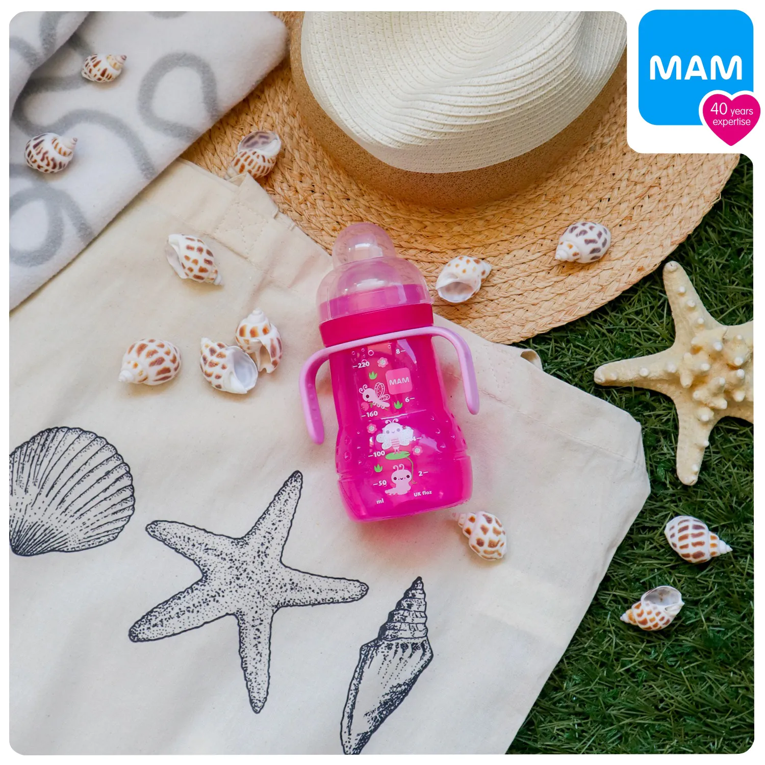 MAM "Trainer+Night" tanulópohár 220ml, lila - Image 2