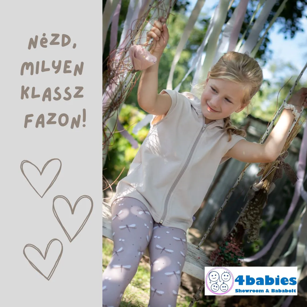 4BABIES Cipzáras mellény, mályva - Image 2