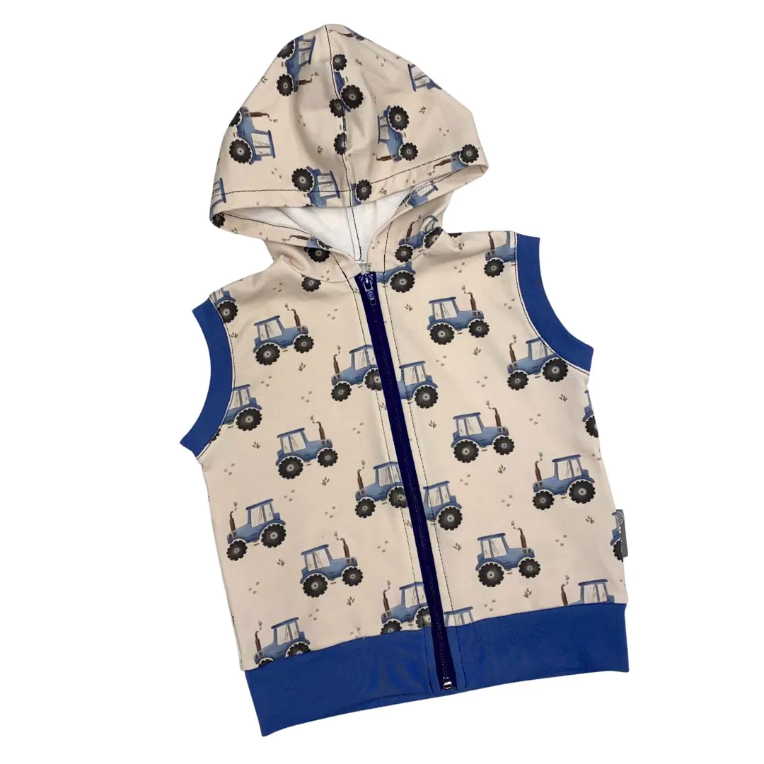 4BABIES Kapucnis- cipzáros mellény, "Kisgazda"