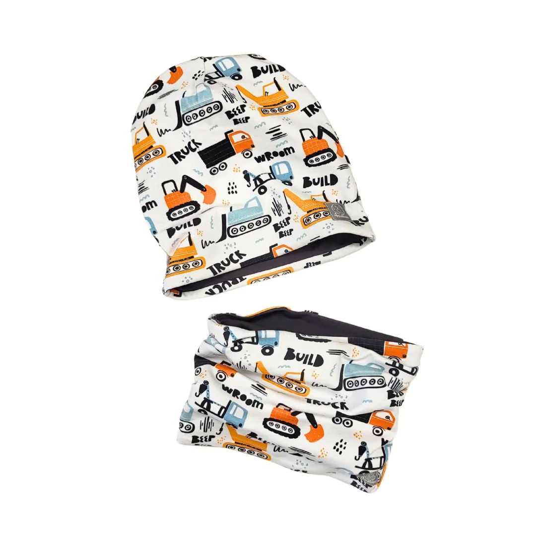 4BABIES "Masina Mánia" sapka & sál szett