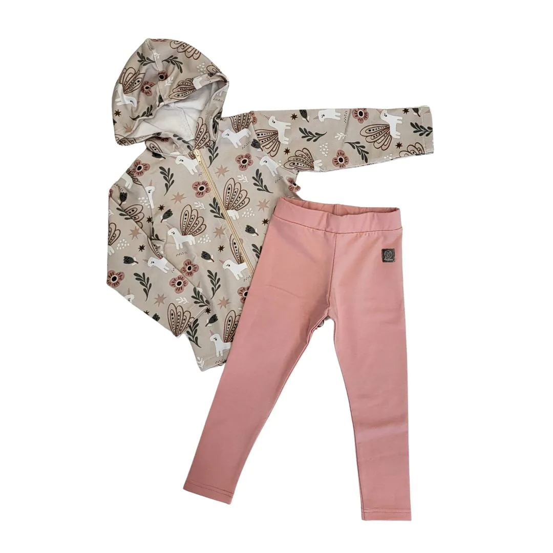 4BABIES "Szárnyaló" kislány pamut szabadidő együttes, rózsaszín