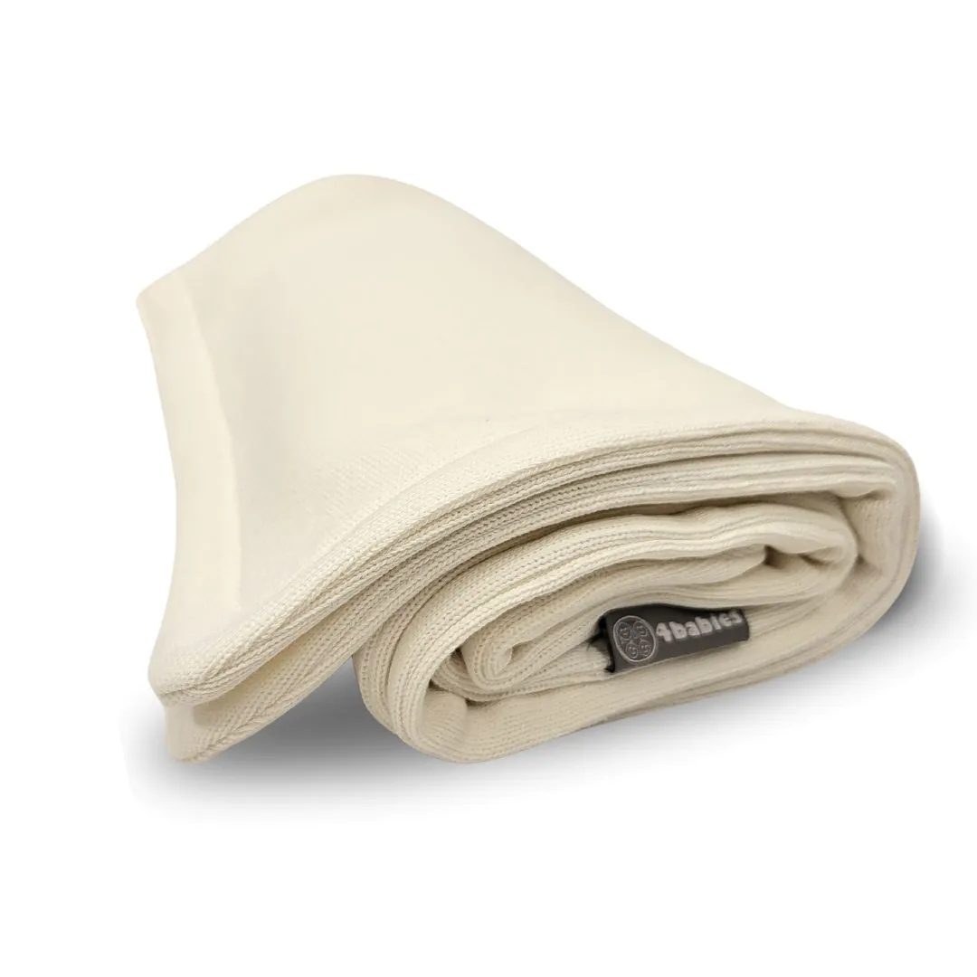 4BABIES Kötött babatakaró, ekrü