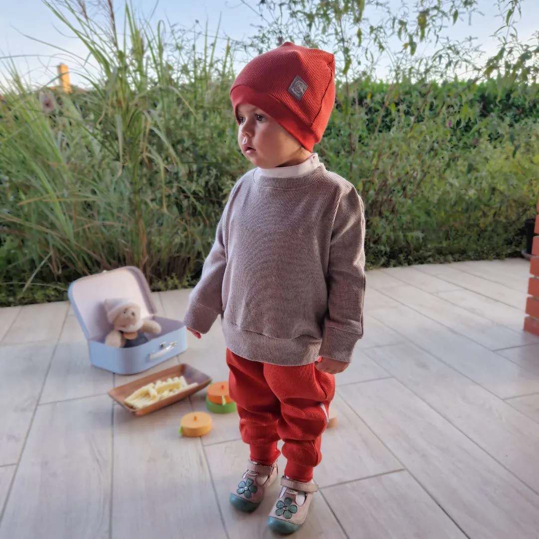 4BABIES Bordás rozsda sapka & sál szett - Image 2