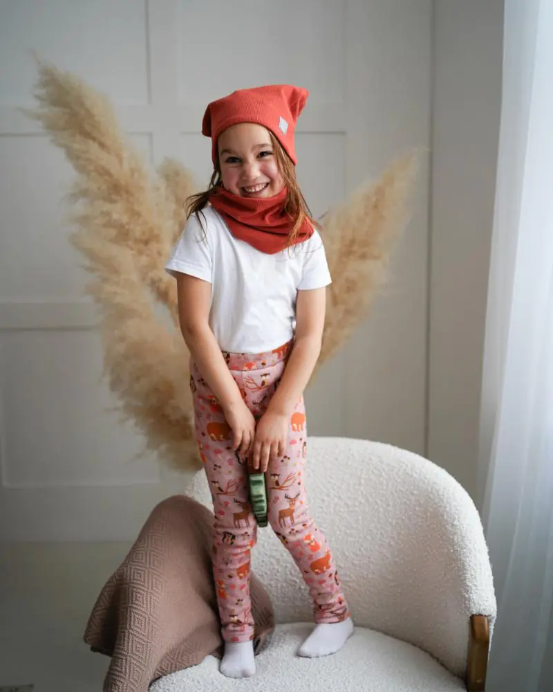 4BABIES Bordás rozsda sapka & sál szett - Image 4