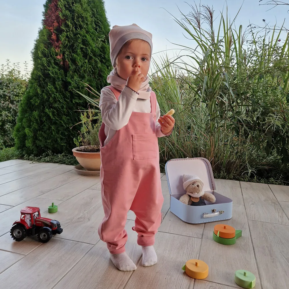 4BABIES Kertésznadrág, Old Rose - Image 2