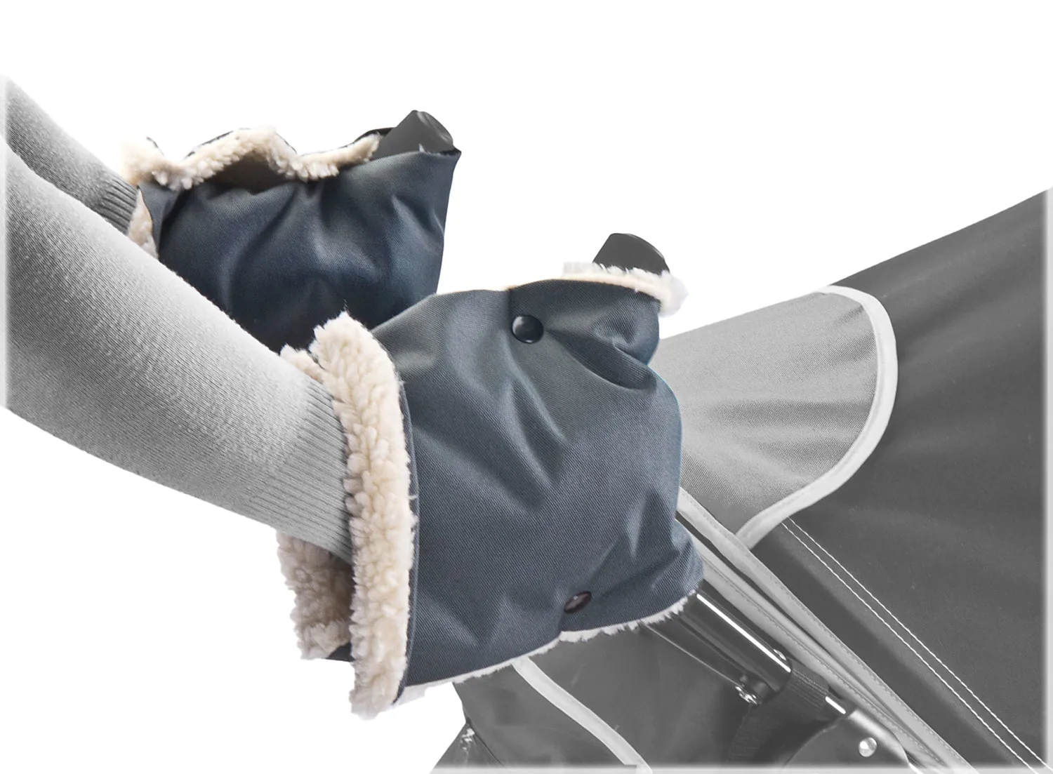 SENSILLO Babakocsi kézmelegítő, grafit - Image 2