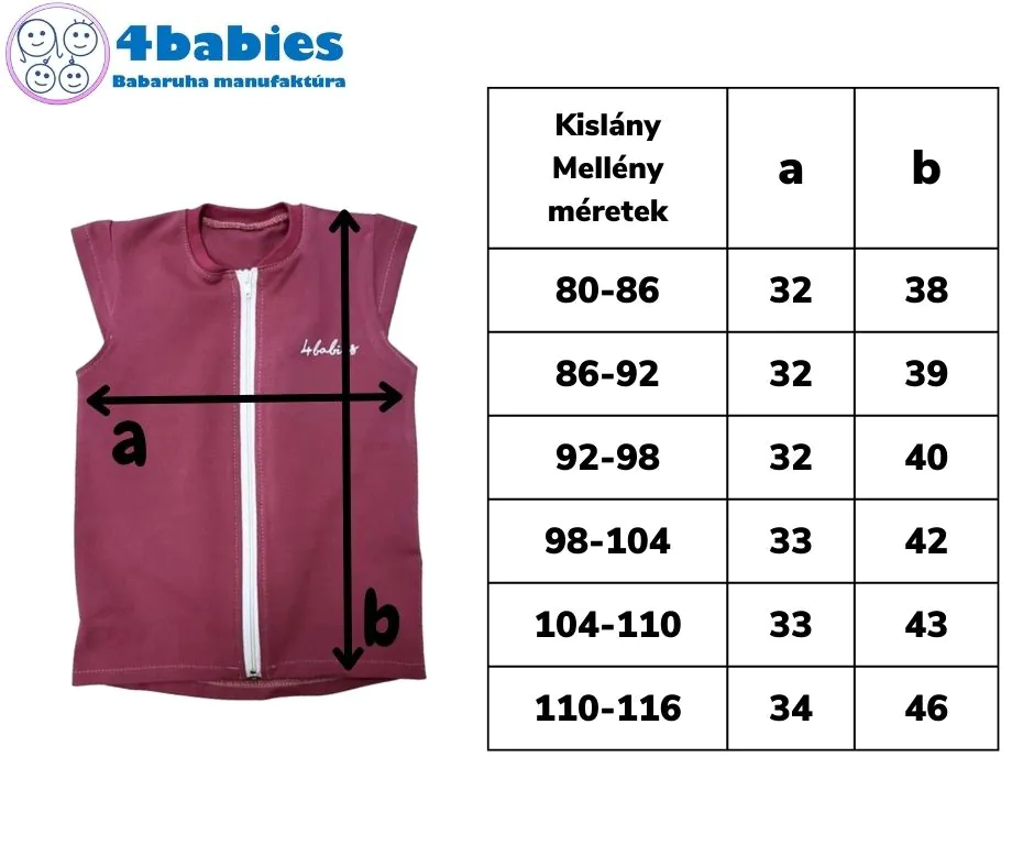 4BABIES Cipzáras mellény, mályva - Image 3
